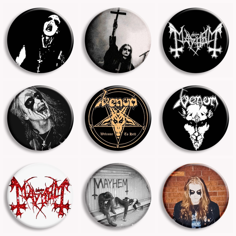 Vintage Collectible Accessories - Rock Mayhem Band Soft Button Pin