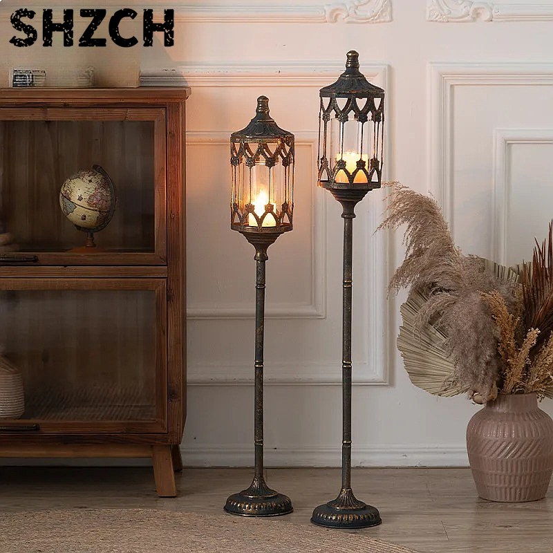 Collectible Vintage Matches - Outdoor Metal Candelabra Rainproof Vintage Lantern