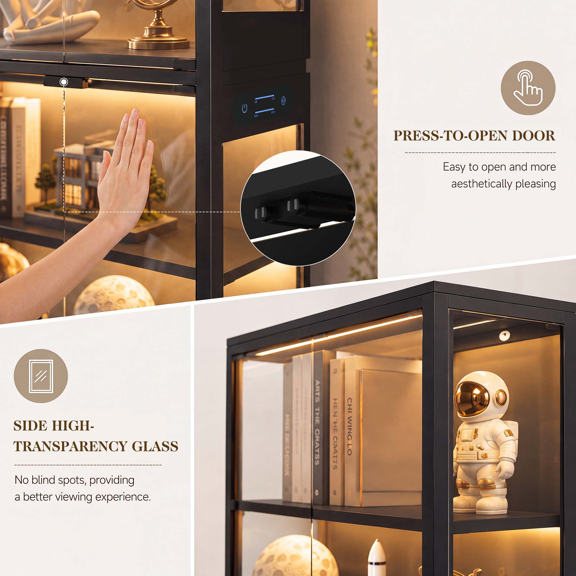 TCGBKAF 5‑Tier Display Cabinet - đánh giá và giá Collectible & Vintage Dolls For Wedding
