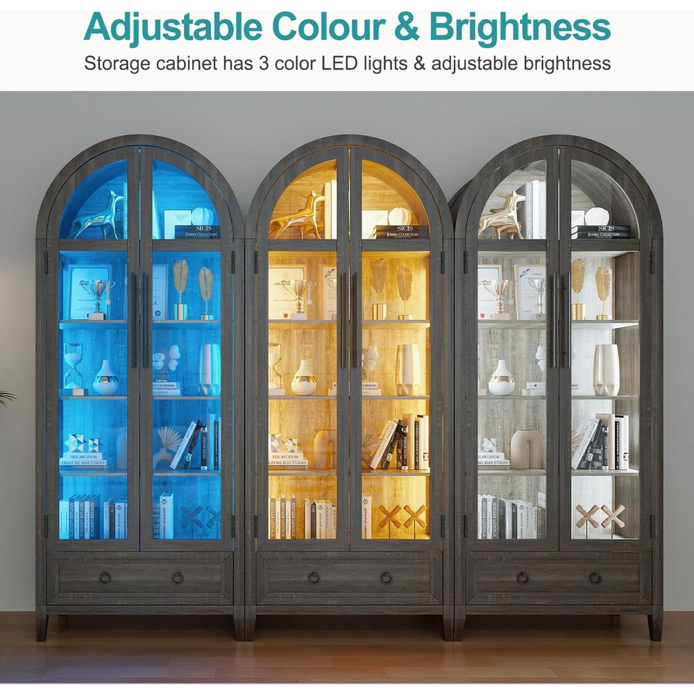 73 Arched Glass Display Cabine - đánh giá và giá Collectible & Vintage Dolls For Wedding
