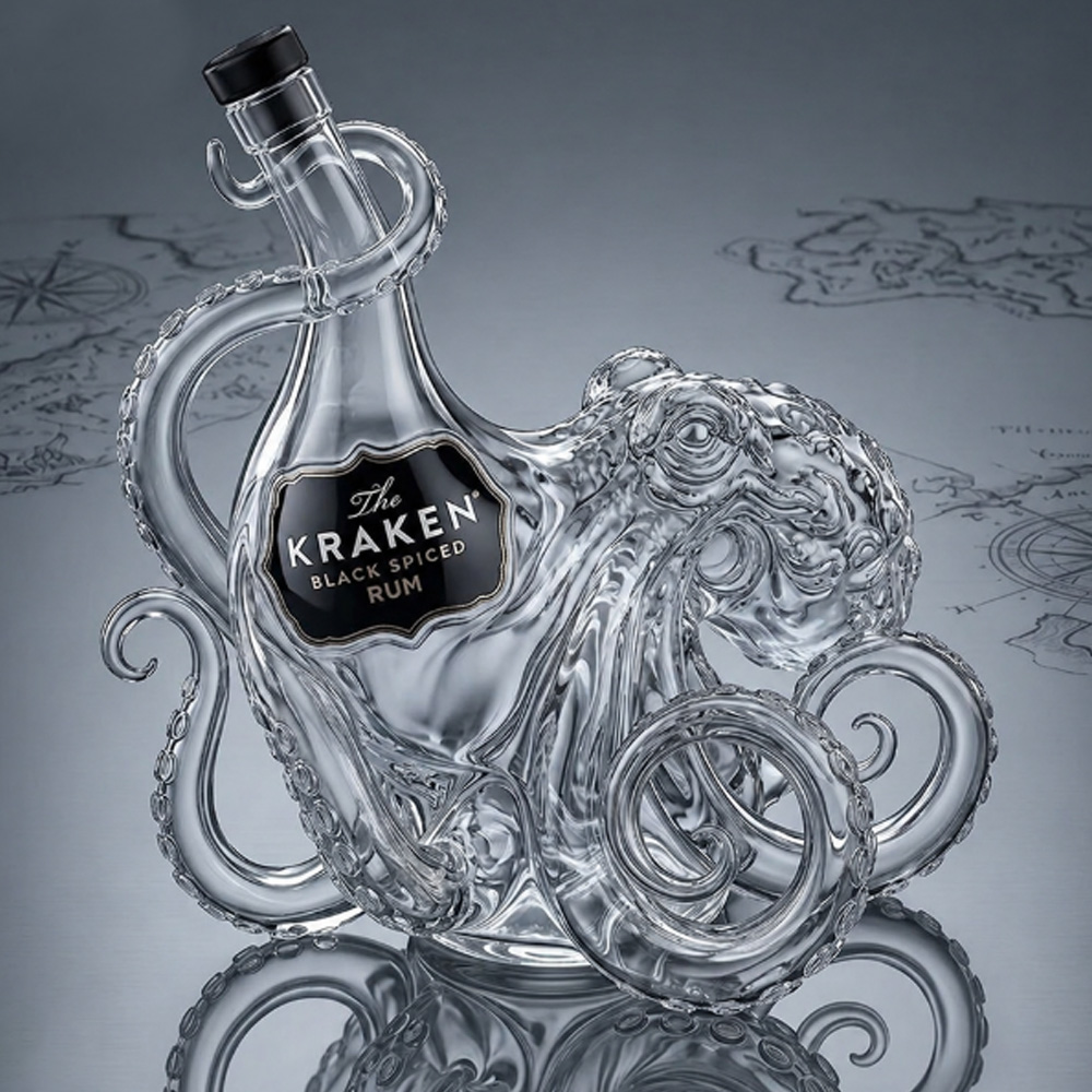 Kraken Octopus Whiskey Decante - đánh giá và giá Vintage Collectible Glassware