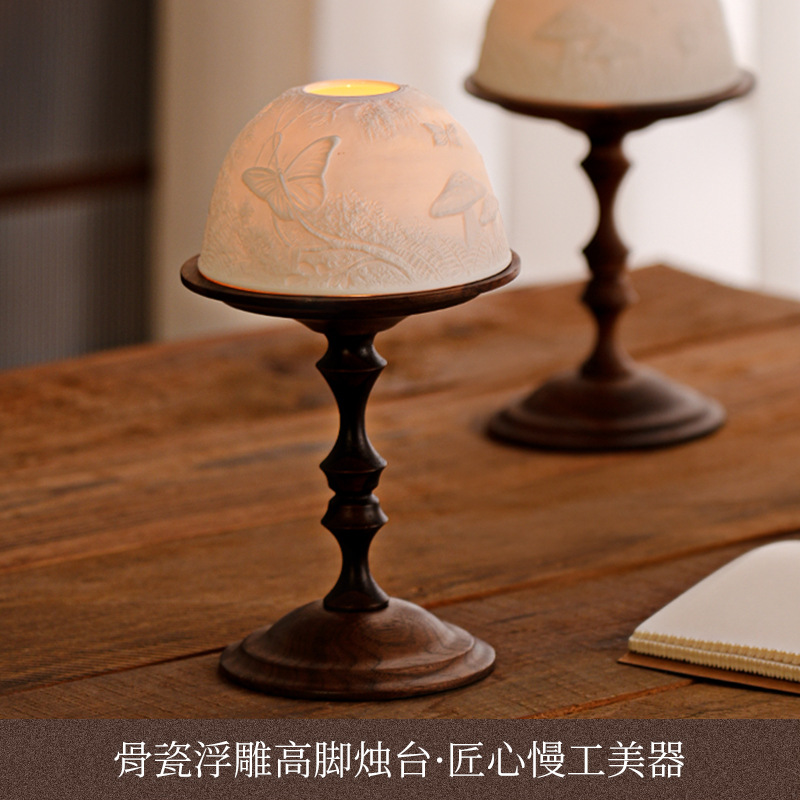 Vintage Walnut Candle Holder w - đánh giá và giá Collectible Vintage Matches