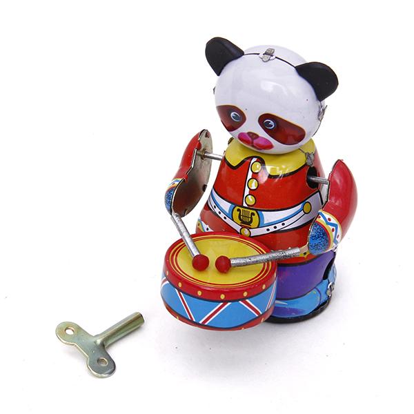 Wind Up Clockwork Panda Drumme - đánh giá và giá Vintage Collectible Figures