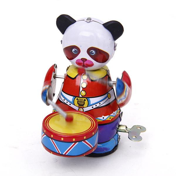Wind Up Clockwork Panda Drumme - đánh giá và giá Vintage Collectible Figures