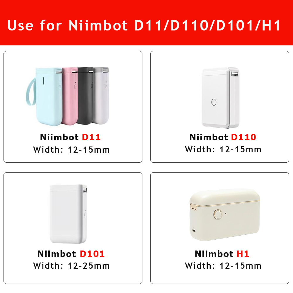 10 Rolls NiiMBOT D110 D11 D101 - đánh giá và giá Typewriter Ribbon Roll