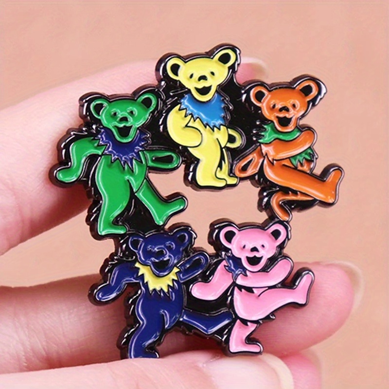 Dancing Bears Enamel Pin Rock  - đánh giá và giá Vintage Collectible Bears