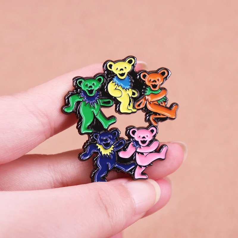 Dancing Bears Enamel Pin Rock  - đánh giá và giá Vintage Collectible Bears