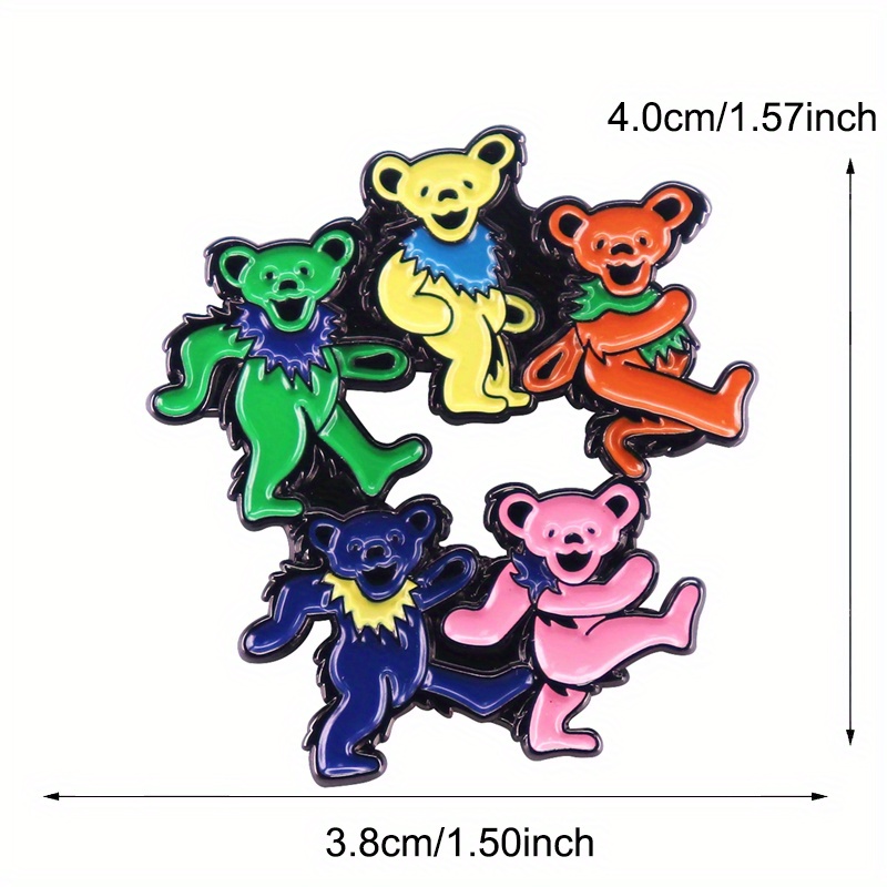 Dancing Bears Enamel Pin Rock  - đánh giá và giá Vintage Collectible Bears
