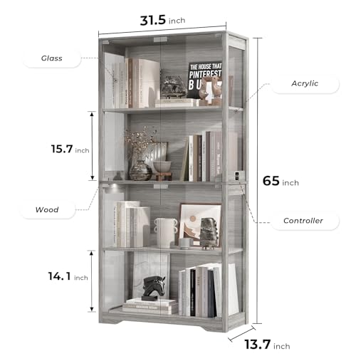 Display Cabinet with Glass Doo - đánh giá và giá Collectible & Vintage Dolls For Wedding