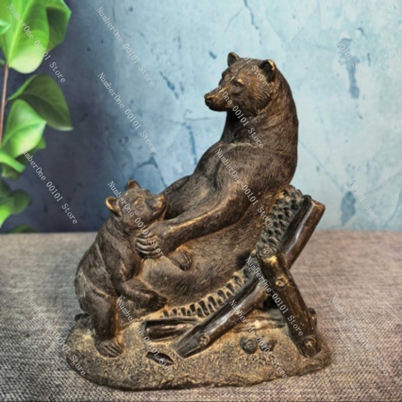Antique Bronze Bear Ornament V - đánh giá và giá Vintage Collectible Bears