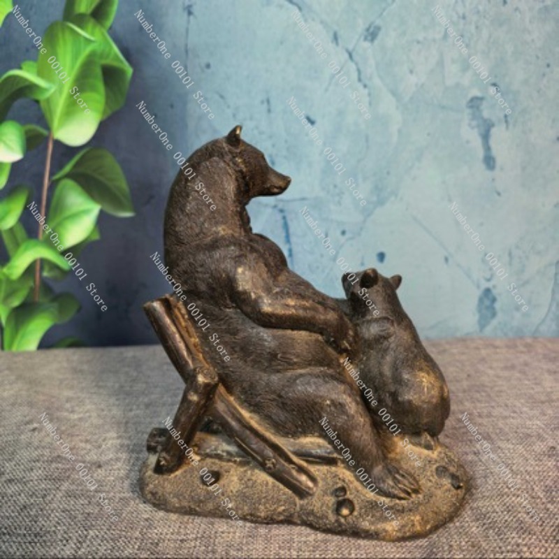 Antique Bronze Bear Ornament V - đánh giá và giá Vintage Collectible Bears