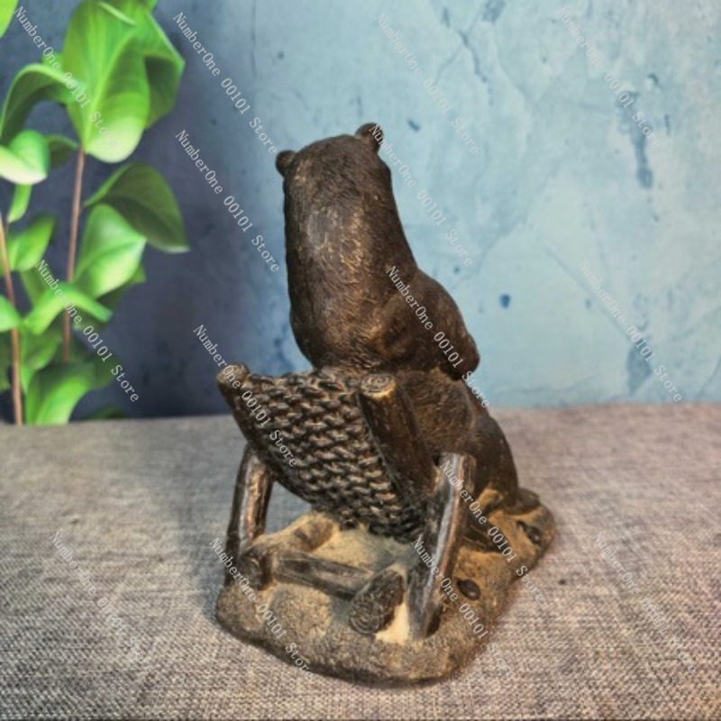 Antique Bronze Bear Ornament V - đánh giá và giá Vintage Collectible Bears