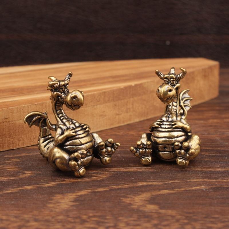 Cute Brass Dragon Figurines Vi - đánh giá và giá Vintage Cartoon Collectible