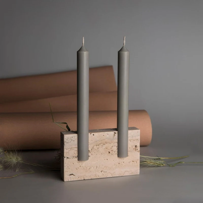 2 Holes Marble Taper Candle Ho - đánh giá và giá Collectible Vintage Matches