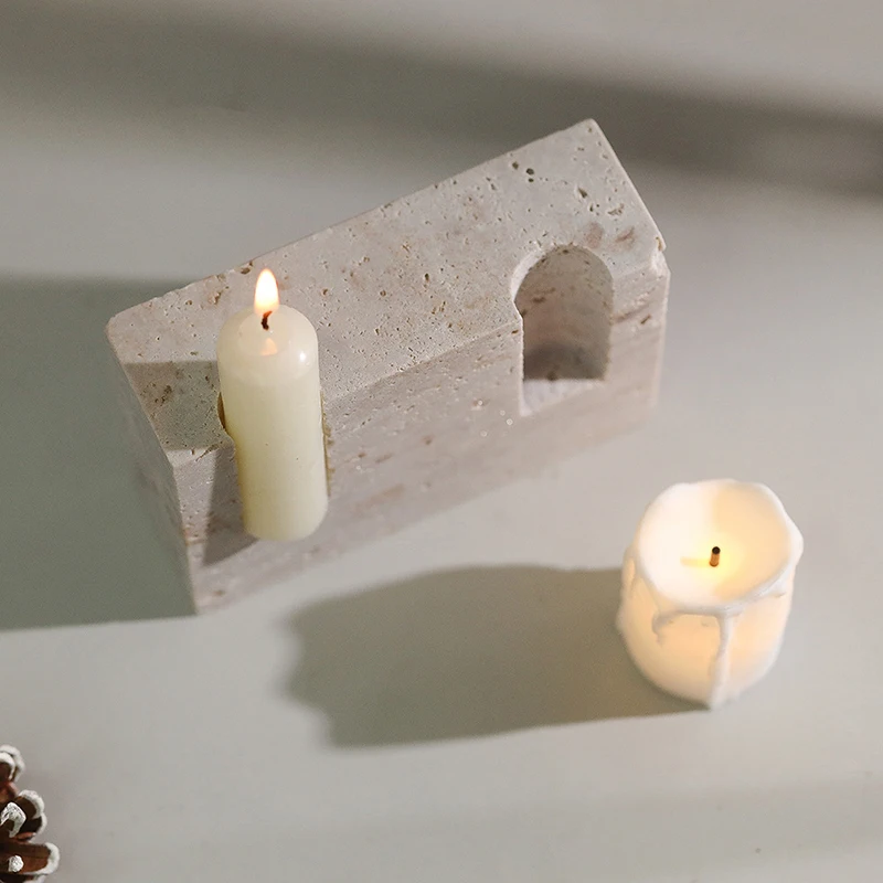 2 Holes Marble Taper Candle Ho - đánh giá và giá Collectible Vintage Matches
