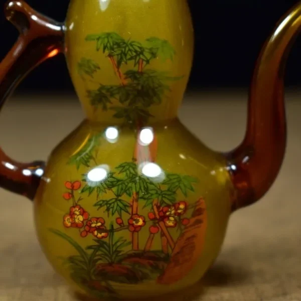 Vintage Glaze Glass Gourd Bott - đánh giá và giá Vintage Collectible Glassware