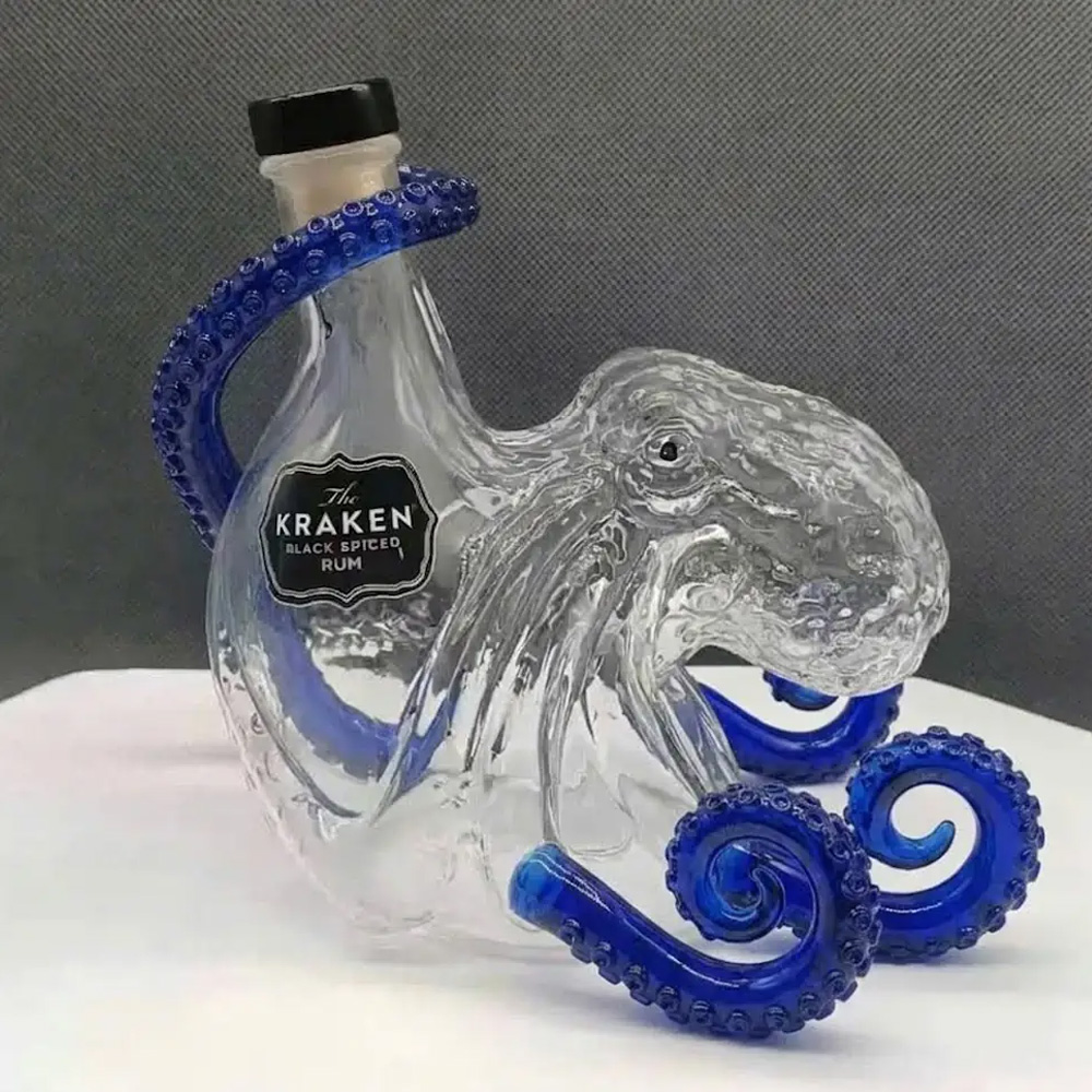 Vintage Kraken Octopus Whiskey - đánh giá và giá Vintage Collectible Glassware