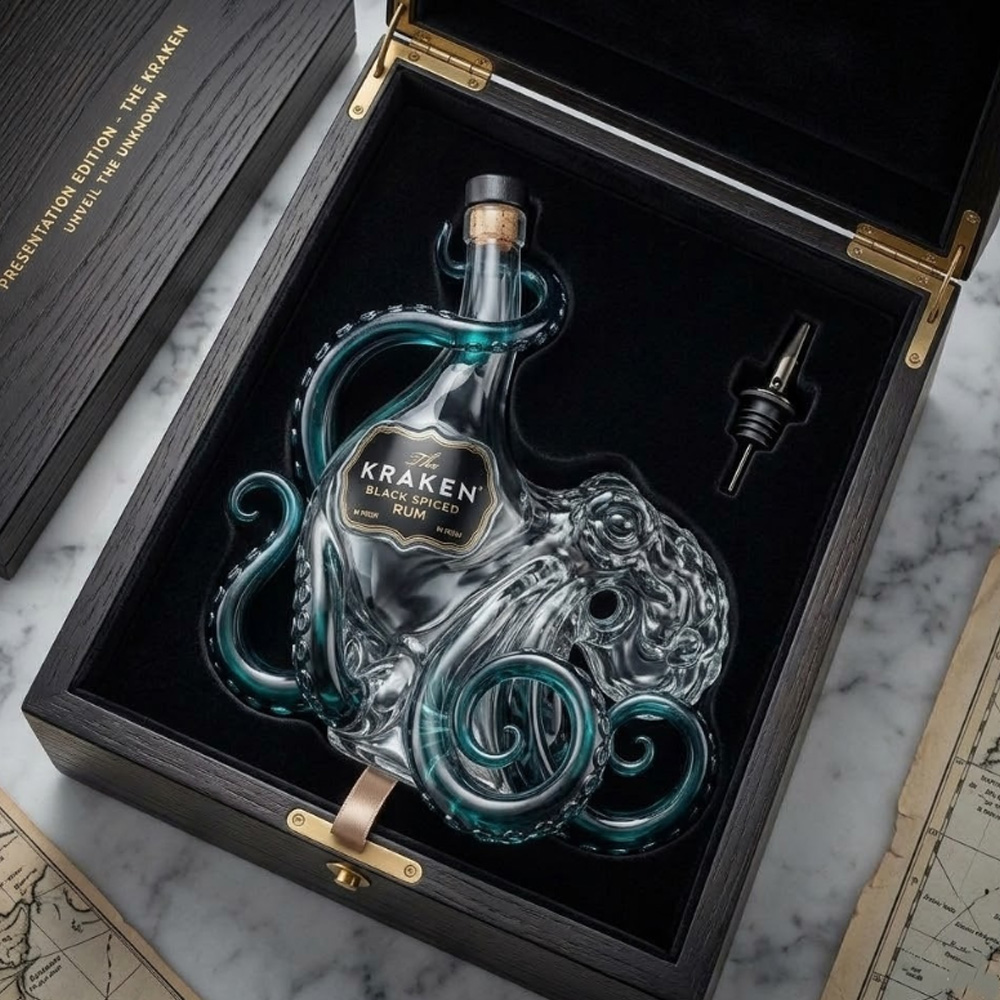 Vintage Kraken Octopus Whiskey - đánh giá và giá Vintage Collectible Glassware