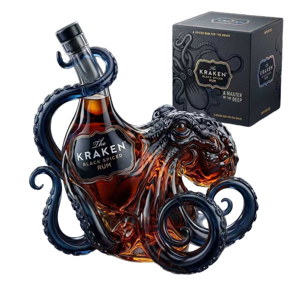 Vintage Kraken Octopus Whiskey - đánh giá và giá Vintage Collectible Glassware
