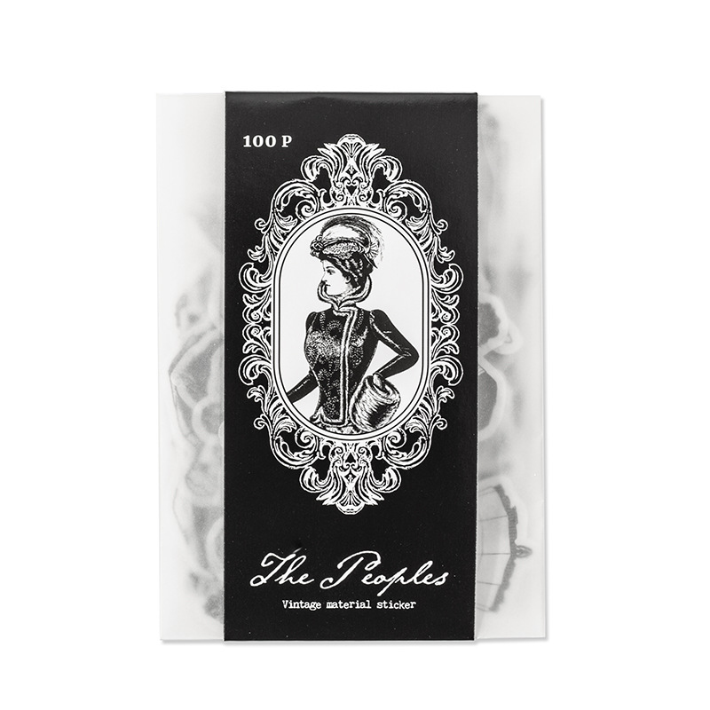 1pack/100pcs Vintage Black Whi - đánh giá và giá Vintage Things Collection