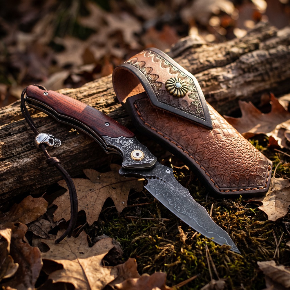 Vintage Engraved Foldable Knif - đánh giá và giá Vintage Collectible Pocket Knives