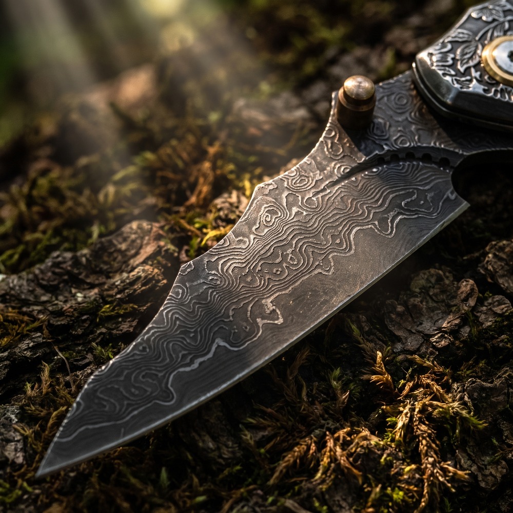 Vintage Engraved Foldable Knif - đánh giá và giá Vintage Collectible Pocket Knives