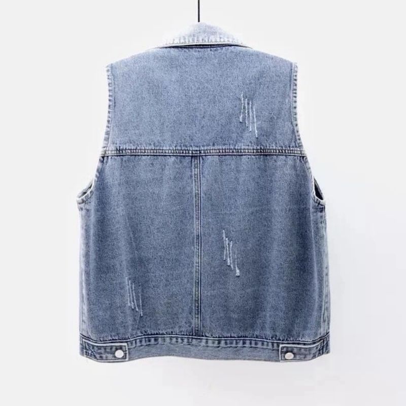 Denim Frayed Vintage Sleeveles - đánh giá và giá Vintage Collectible Buttons