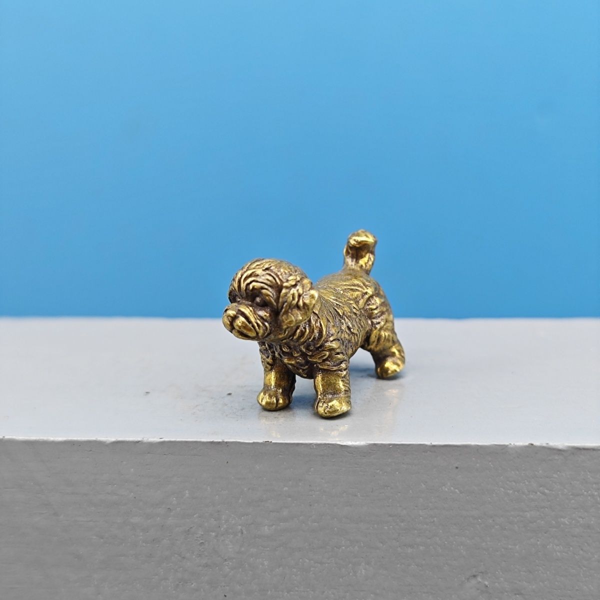 Mini Brass Dog Statue French B - đánh giá và giá Vintage Collectible Bears