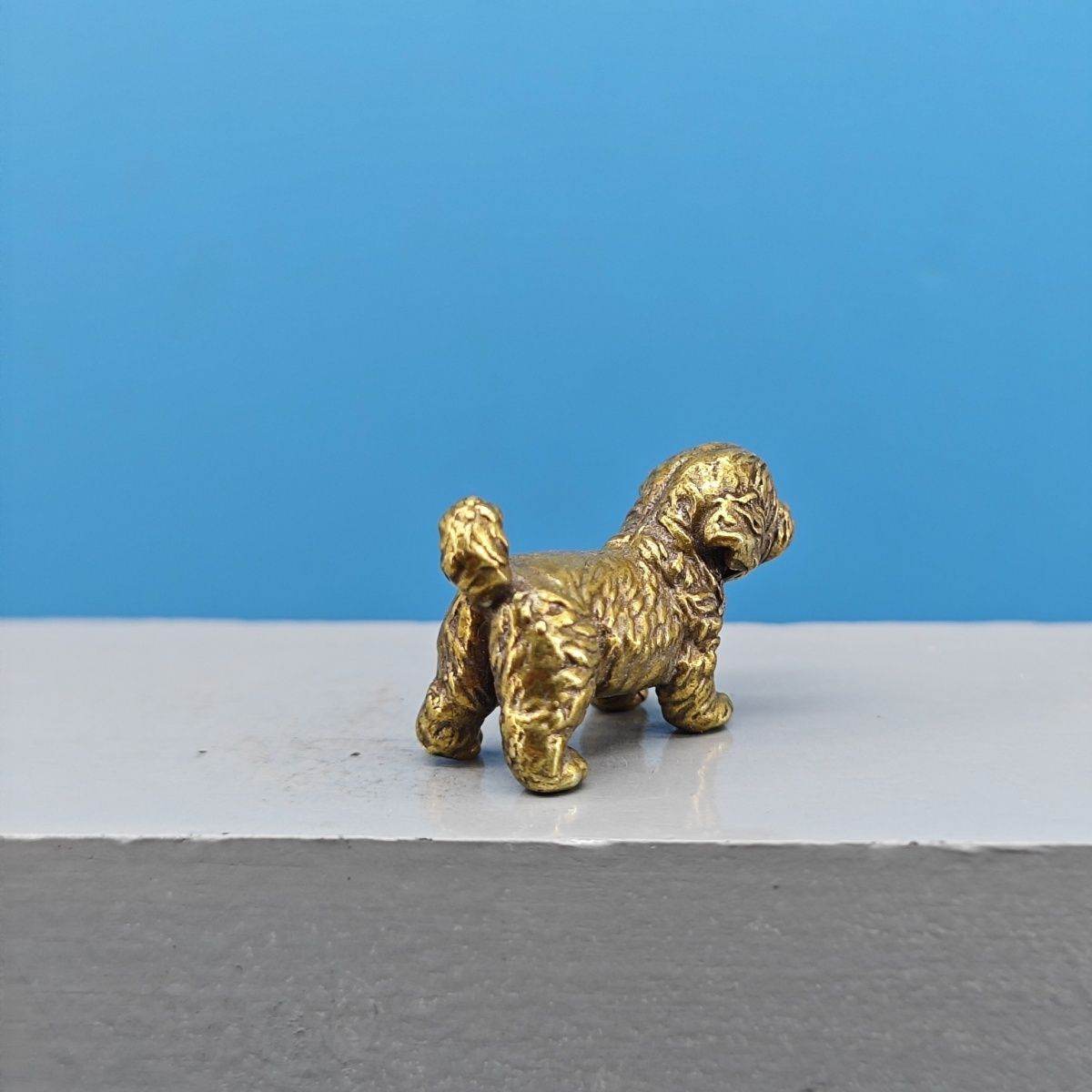 Mini Brass Dog Statue French B - đánh giá và giá Vintage Collectible Bears