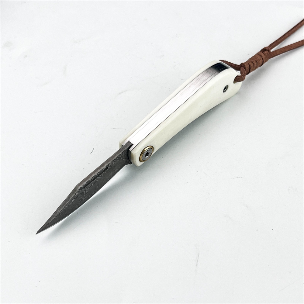Vintage Damascus Folding EDC P - đánh giá và giá Vintage Collectible Pocket Knives