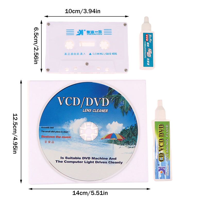 Hot CD VCD DVD Player Lens Cle - đánh giá và giá Cassette Tape Head